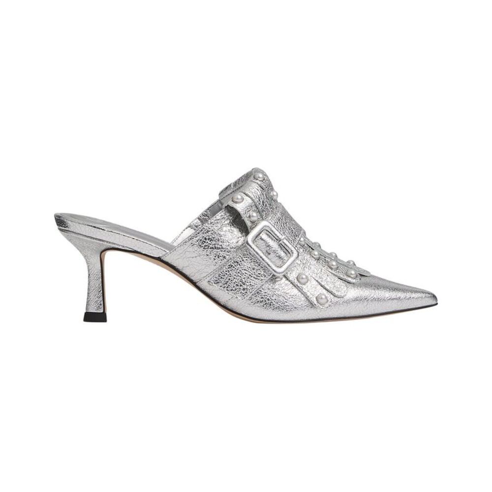Lk Bennett Lkb Atty Leather Pump, Silver